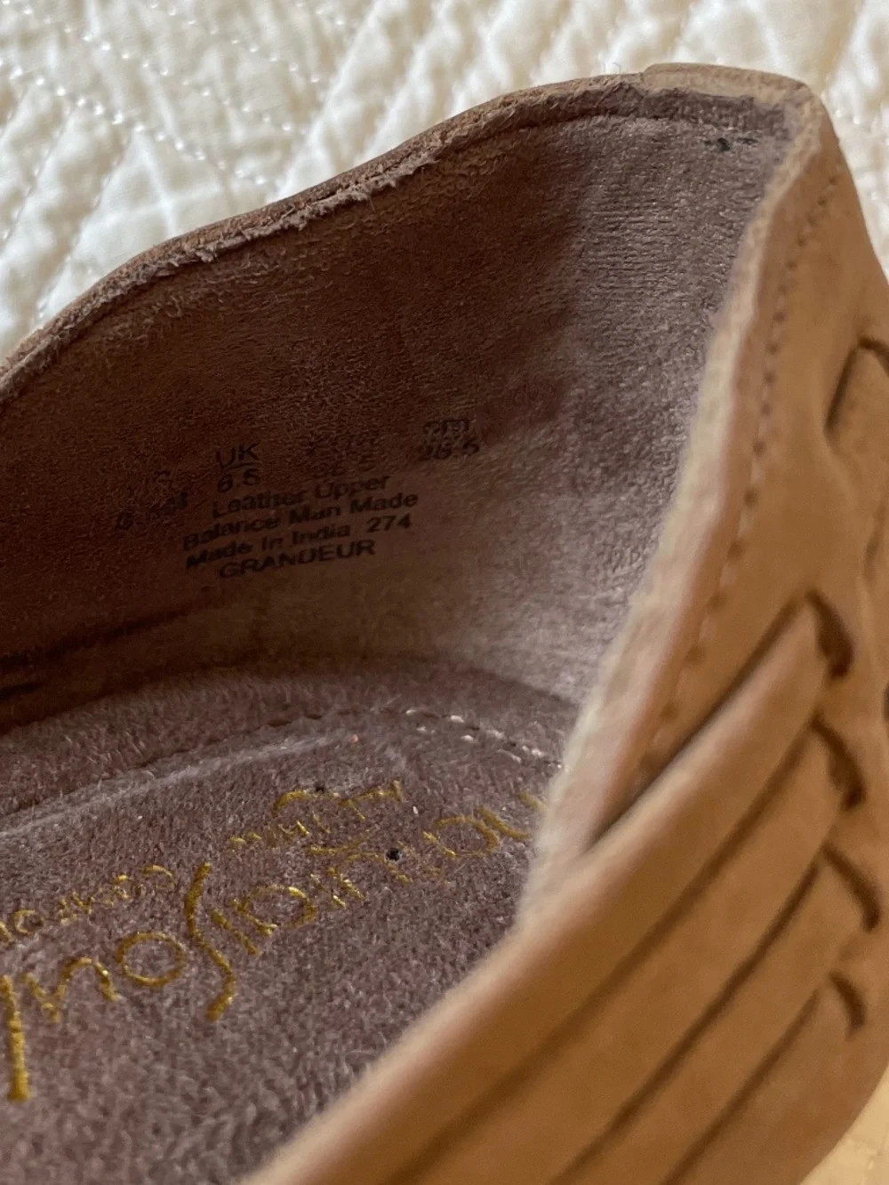 Natural Soul Tan Woven Huarache Flats